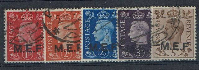 Image of BOFIC ~ MEF SG M6a/10a FU British Commonwealth Stamp